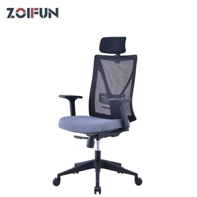 Cadeira de malha respirável para escritório executivo com design moderno e rodas